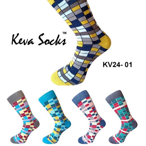 High Quality Colourful Chequered Socks